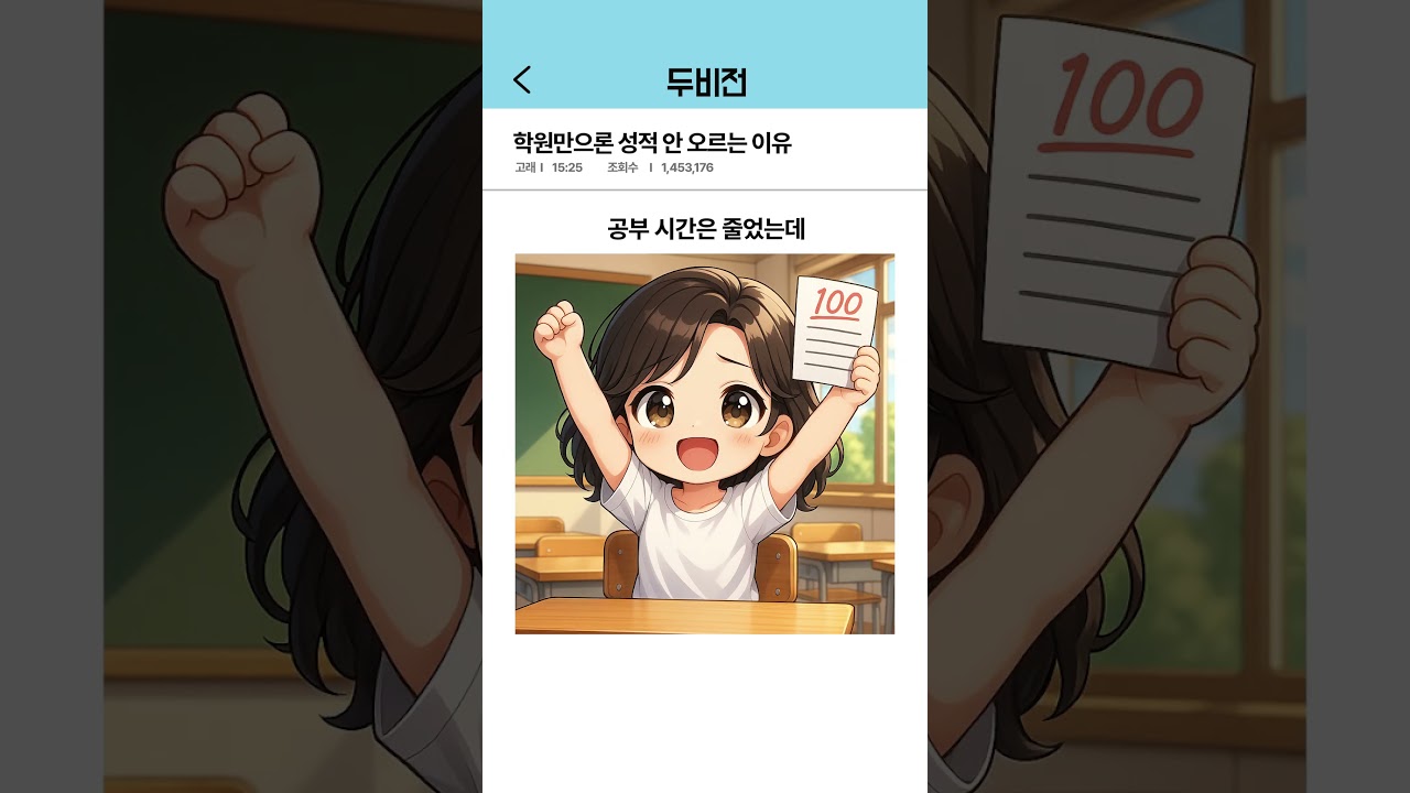 학원 가도 성적 안 오르는 이유